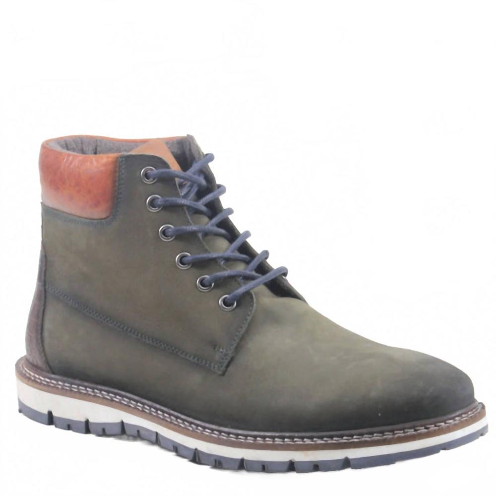 NEW DIBA TRUE men's train track leather shoes in green